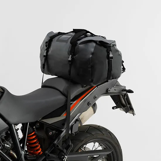 Custom 500d PVC Waterproof Motorcycle Duffle Bag 35L Motorcycle Tail Bag Motorcycle Travel Bag for Back Seat