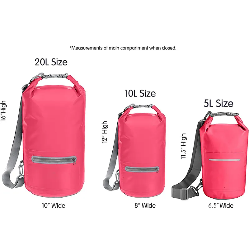 Leyi Foldable Travel Backpack 20L, Waterproof Backpack Rolltop, Waterproof Durable Casual Sports Men&prime;s Backpacks PVC Dry Bag