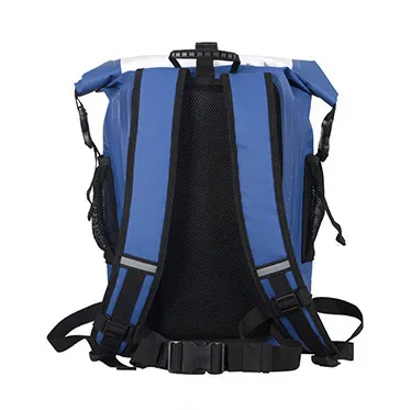 Factory OEM/ODM Tarpaulin PVC Polyester Camping Hiking Outdoor Rolltop Waterproof Backpack