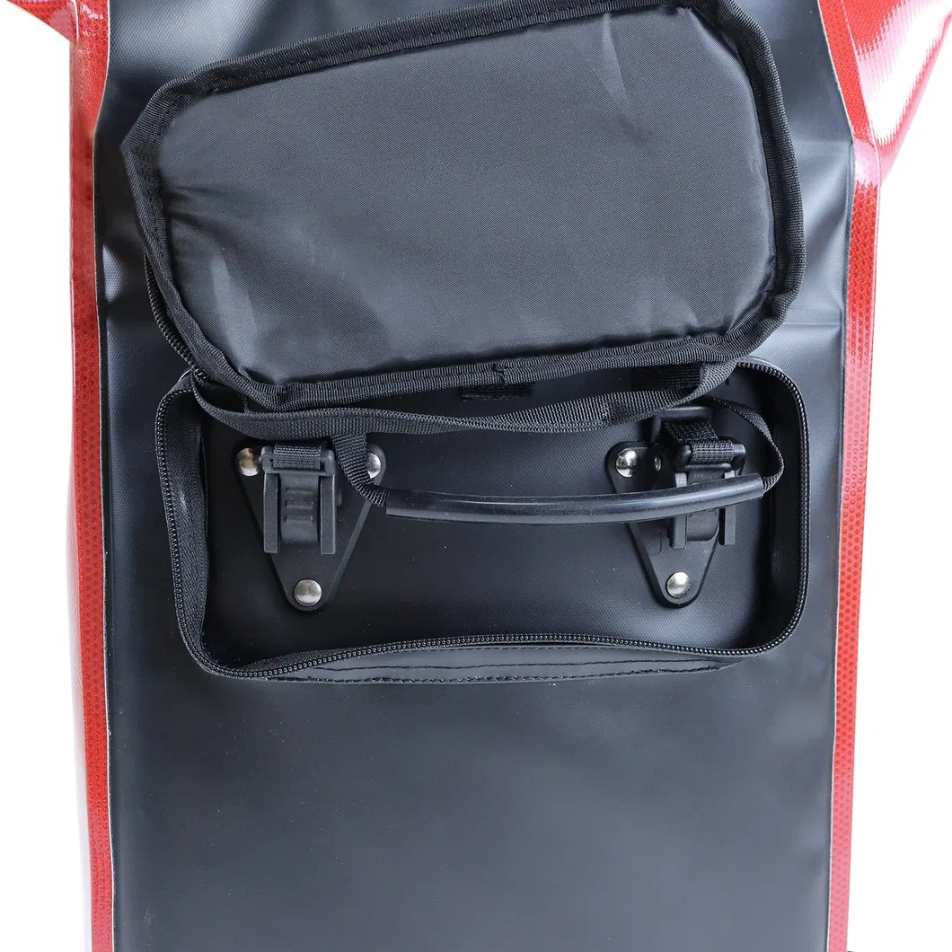 Custom Logo Waterproof Bicycle Pannier Bag Inside Laptop Pocket Travel Bag Bike Seat Bag