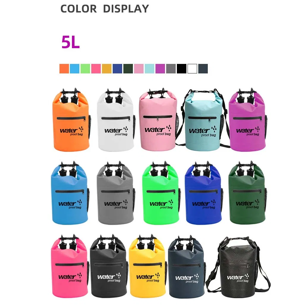 OEM Customized Logo Drybag 2L 5L 10L 20L 30L Tarpaulin Bag Dry Bag Roll Top Bag