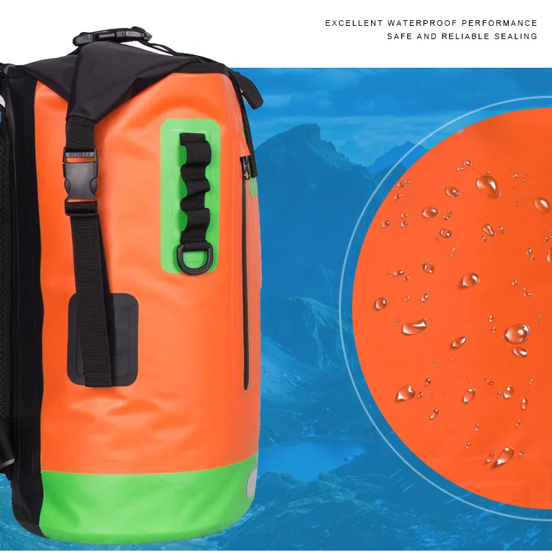 Wholesale Outdoor Waterproof Lightweight Backpack Diving Swimming Storage Dry Bag