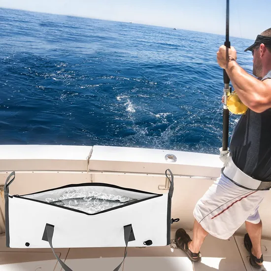Leyi Custom Logo Portable PVC TPU Large Fishing Reel Soft Cooler Dry Waterproof Insulated Backpackice Cooler Fish Transport Bags
