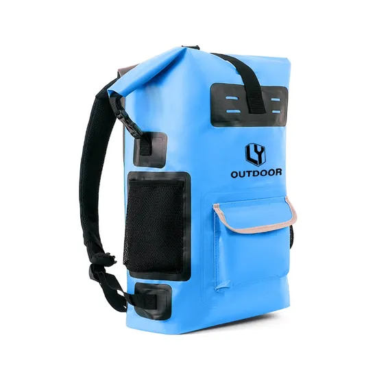 Leyi Large Capacity Waterproof Promotion Foldable Outdoor Designer Roll Top Travel Casual Backpack Shoulder Hiking Bag