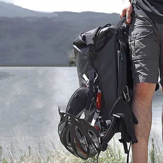 Leyi Camping Hiking Dry Backpack 35L Waterproof 500d PVC Tarpaulin Splash Proof Laptop Rucksack Rolltop Drybag Kayak Camping Bag