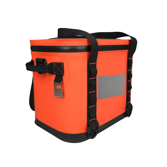 Waterproof Orange Outdoor TPU Cooler Bag Lunch Wind Cooler Bag Cute Insulated Thermal Cooler Tote Bag