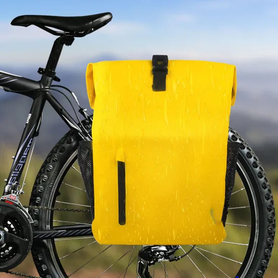 Leyi Wholesale Bicycle Trunk Bag Manufacturers Bicycle Pannier Rack Bag Blue Bike Bags Saddle Bicycle Waterproof