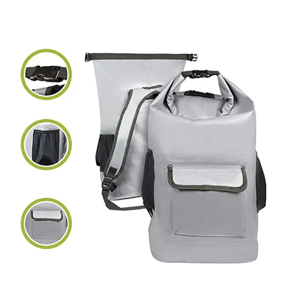 Leyi 2024 Outdoor Waterproof Backpack Hiking Mountaineering Kayak Waterproof Bag Custom Roll-Top PVC Dry Bag