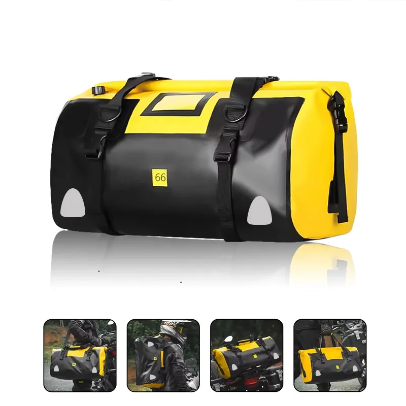 Leyi New Style Motorcycle Travel Luggage Bag Otorcycle Tail Bag Motorbike Motorcycle Seat Tail Bag 2024