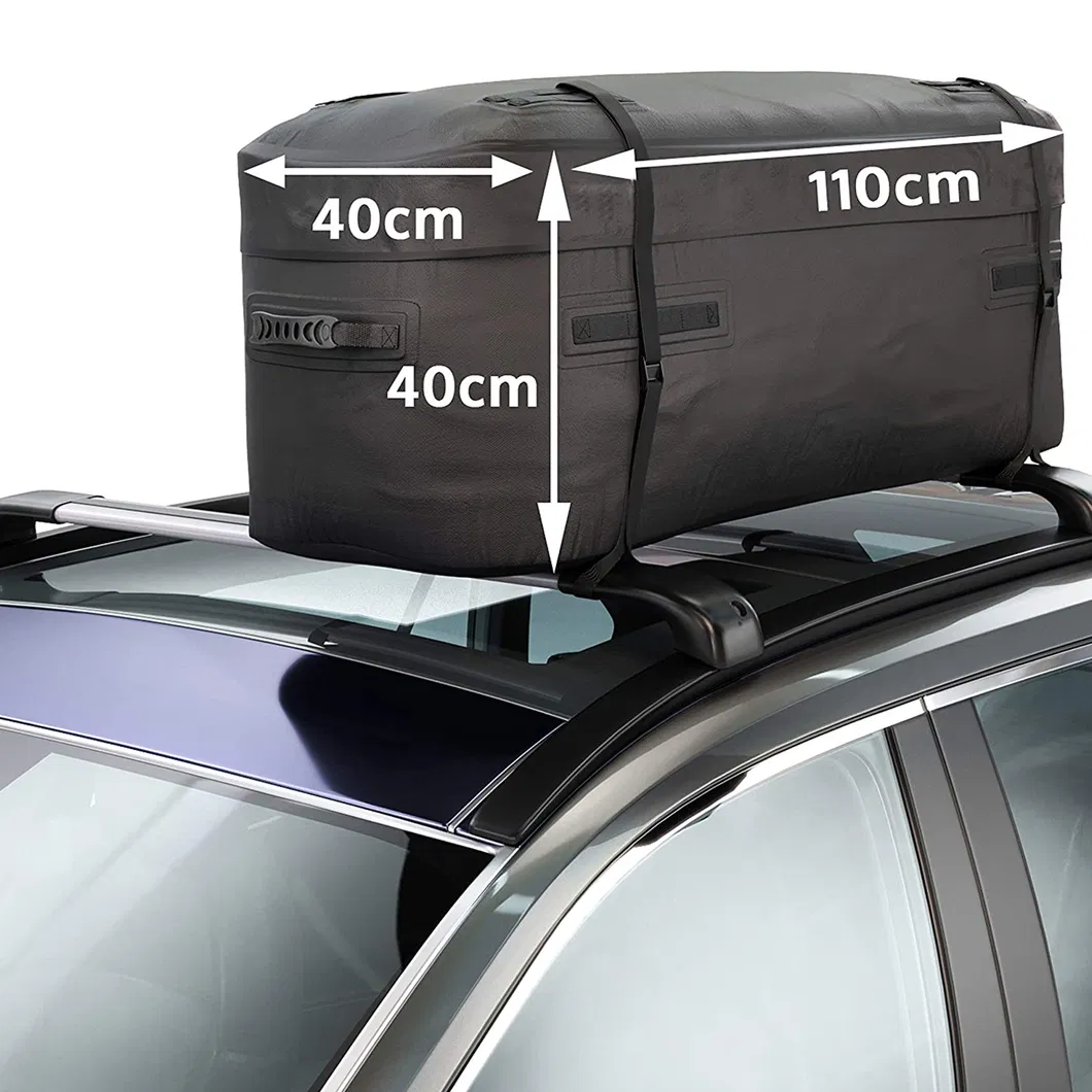 Leyi Wholesale Black Roof Travel Bags, 175L Roof Storage Bag, Car Roof Top Cargo Bag Solid Foldable Base