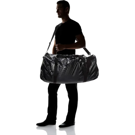 Leyi All Vehicles Roof Rack Storage Bag Water Roof Duffel PVC Leather Duffle Bag Foldable Solid Roof Top Bag Black