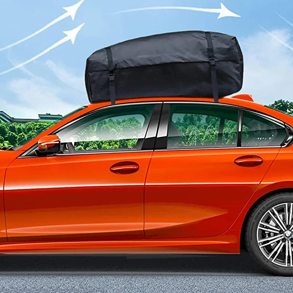 Leyi 13 Cubic Rooftop Cargo Carrier Car Roof Boxes Bags Any Car Roof Travel Bag Vehicles Storage Roof Rack Bag