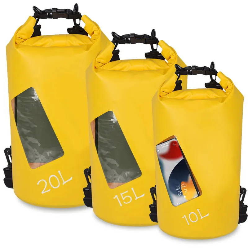 Leyi Men Shoulder Bag Waterproof Roll Top Waterproof Backpack Bag with Zipper Waterproof Folding Garment Bag