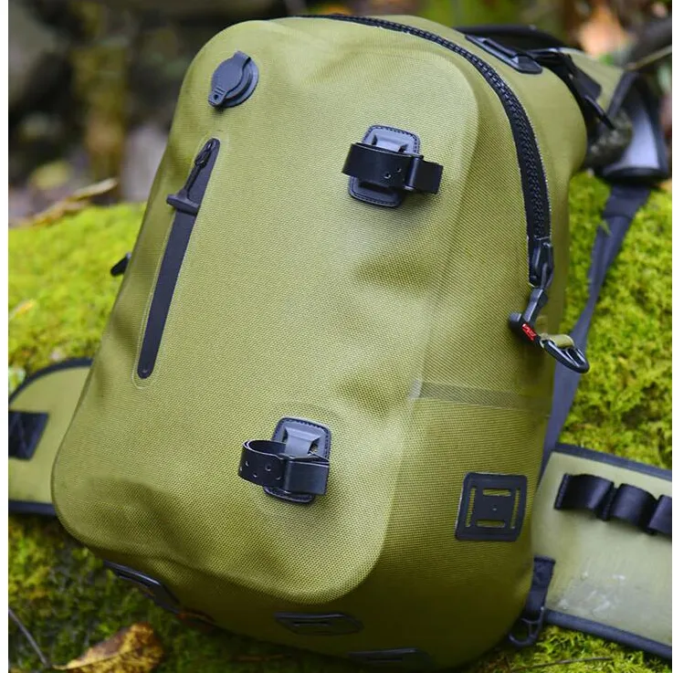 Customized TPU Waterproof Carp Fishing Tackle Bag Outdoor Welding Fishing Backpack