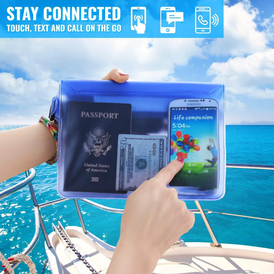Leyi Waterproof Belt Bag Zipper Small Waterproof Swim Pouch Custom Logo Clear Waterproof PVC Pouch