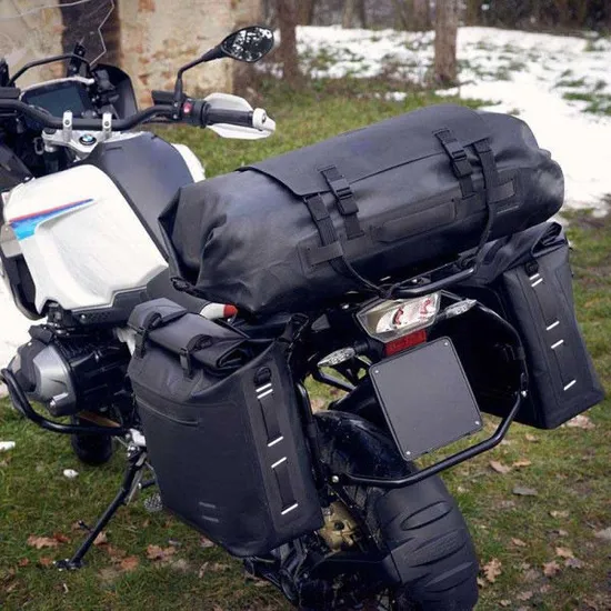 TPU Waterproof Motorcycle Side Tail Saddle Bag 45L for Cycling