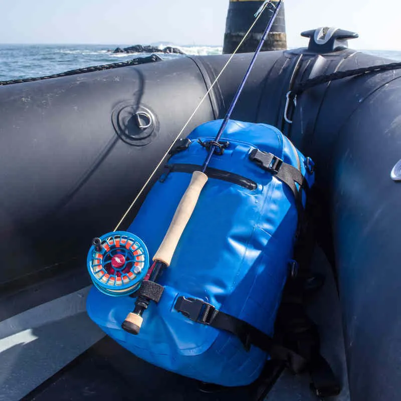 Wholesale Large Fishing Bag Outdoor Fishing Rod Holder PVC TPU Waterproof Fishing Tackle Backpack