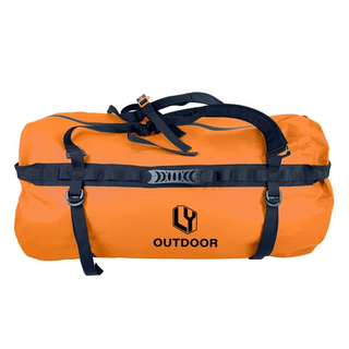 Large Capacity 500d PVC Tarpaulin 80L Travel Bag Duffle Backpack Outdoor Duffel Bag Waterproof Sports Gym Travel Duffle Bag