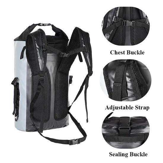 Waterproof Dry Bag for Women Men 30L Roll Top Lightweight Dry Storage Bag Backpack Travel