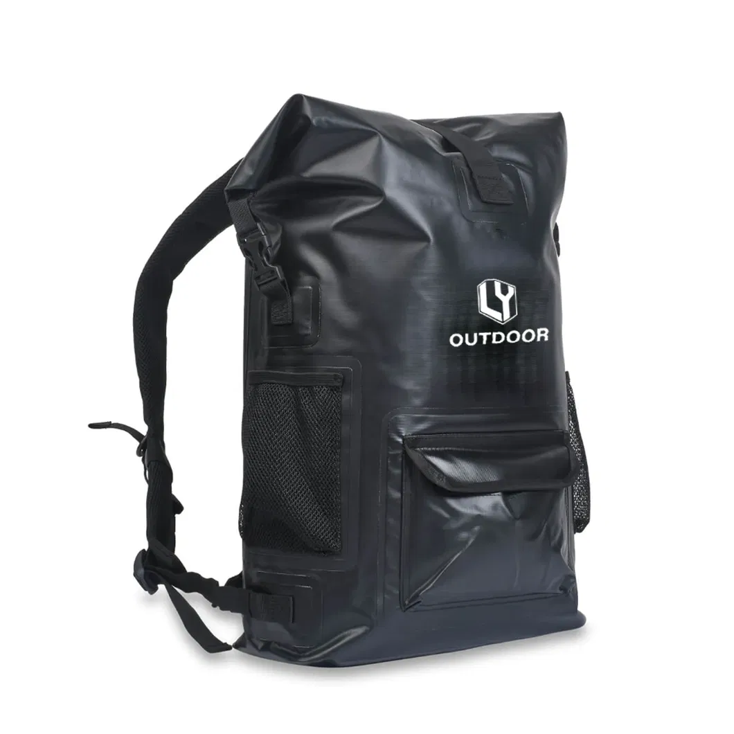 Leyi Large Capacity Waterproof Promotion Foldable Outdoor Designer Roll Top Travel Casual Backpack Shoulder Hiking Bag
