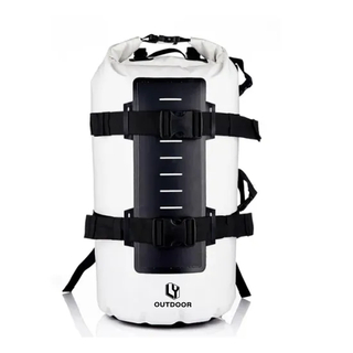 Leyi Wholesale Camping Leather Dry Hiking Sport Custom Logo Roll Top Backpack Waterproof Shoulder Bag