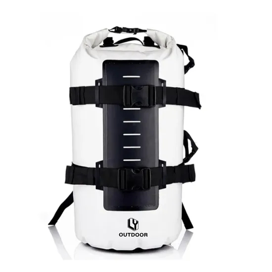 Leyi Wholesale Camping Leather Dry Hiking Sport Custom Logo Roll Top Backpack Waterproof Shoulder Bag