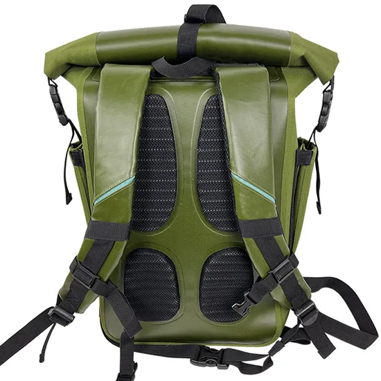 Leyi Rolltop Waterproof Backpack Leather Washed Canvas Backpack Outdoor Activities Large Travel Custom Backpack Manufacturer