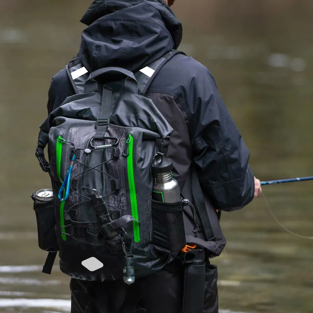 Leyi Popular Design Wholesale Durable Men Waterproof Backpack Fishing Zipper Bag