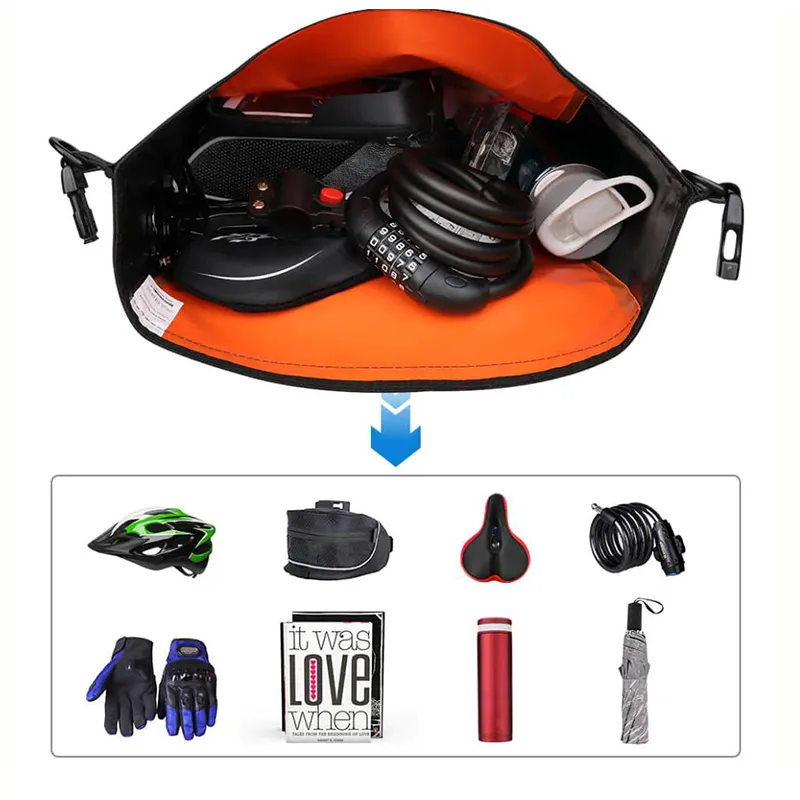 PVC Waterproof Bike Cycling Side Bag Bicycle Pannier Bag Rainproof Cycling Riding Tool Bags