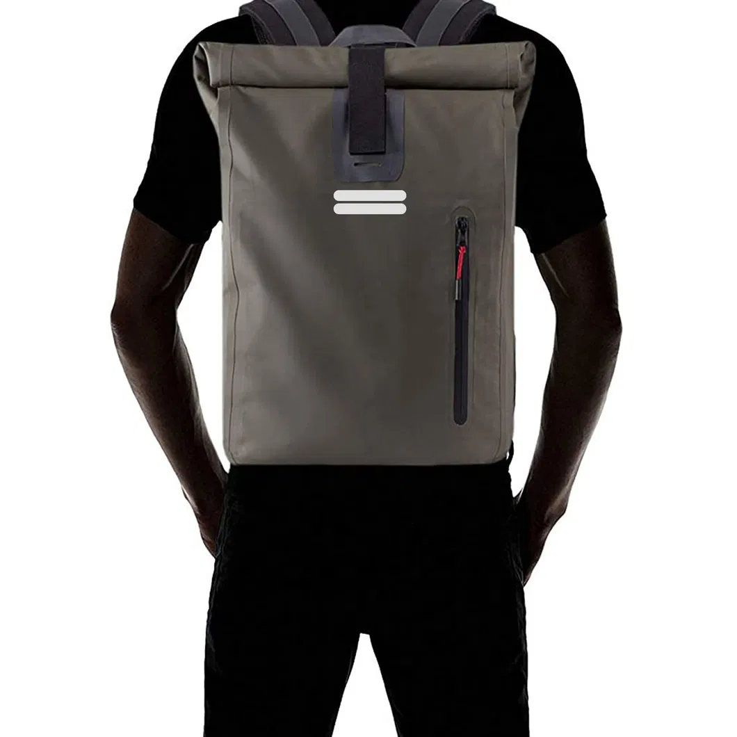 Outdoor Waterproof 35L Dry Backpack Heavy Duty Lightweight Water Sports Front Zippered Pocket Dry Bag
