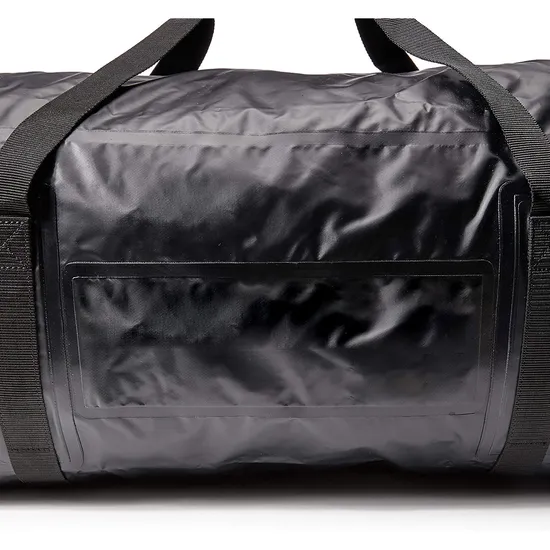 Leyi All Vehicles Roof Rack Storage Bag Water Roof Duffel PVC Leather Duffle Bag Foldable Solid Roof Top Bag Black