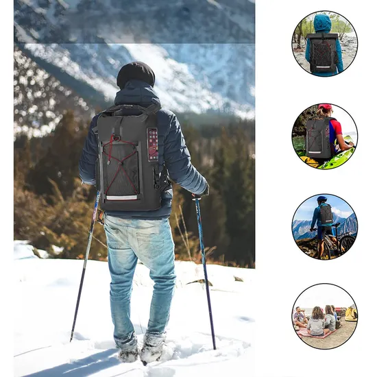 500d PVC Roll Top Design Drybag 30L Hiking Camping Floating Waterproof Dry Bag Backpack