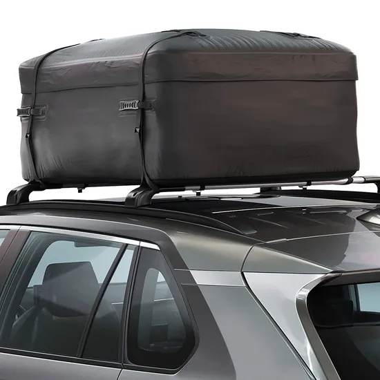 Leyi Roof Tope Cargo Bag with 4 Door Hookclosure Full Waterproof Roof Carrier Bag Waterproof Bag on Roof Racks