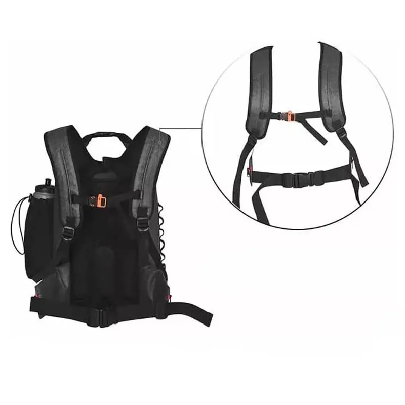 Leyi Recycled Roll Top Bag Waterproof Travel Shoulder Backpack