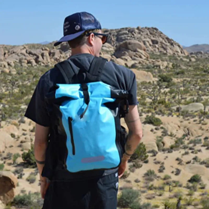 OEM ODM 35L 40L 50 Waterproof Backpack 100% Waterproof Roll Top Bag Backpack Dry Bag for Hiking Camping Outdoor