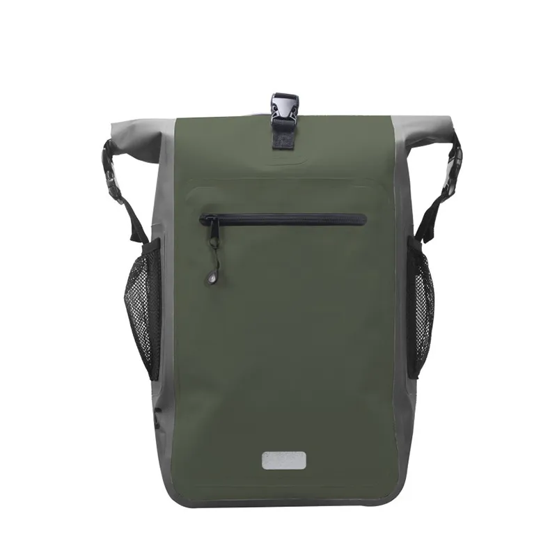 Factory OEM/ODM Tarpaulin PVC Polyester Camping Hiking Outdoor Rolltop Waterproof Backpack