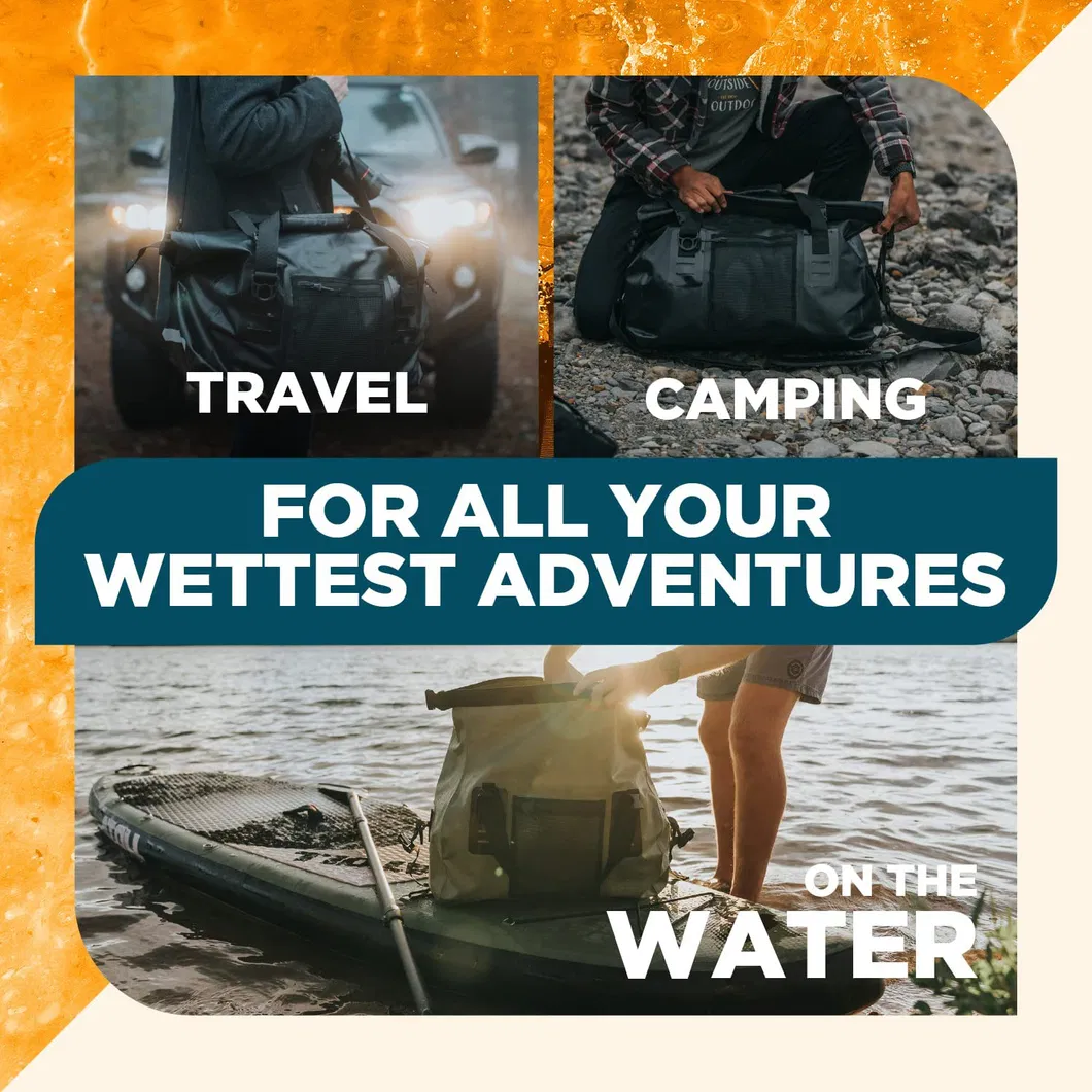 OEM Waterproof Tarpaulin Duffel Bag for Camping Outdoor Travel Bags Hiking Duffle Bag