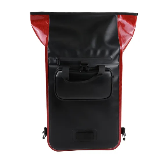 Custom Logo Waterproof Bicycle Pannier Bag Inside Laptop Pocket Travel Bag Bike Seat Bag