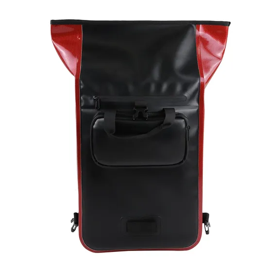 Custom Logo Waterproof Bicycle Pannier Bag Inside Laptop Pocket Travel Bag Bike Seat Bag