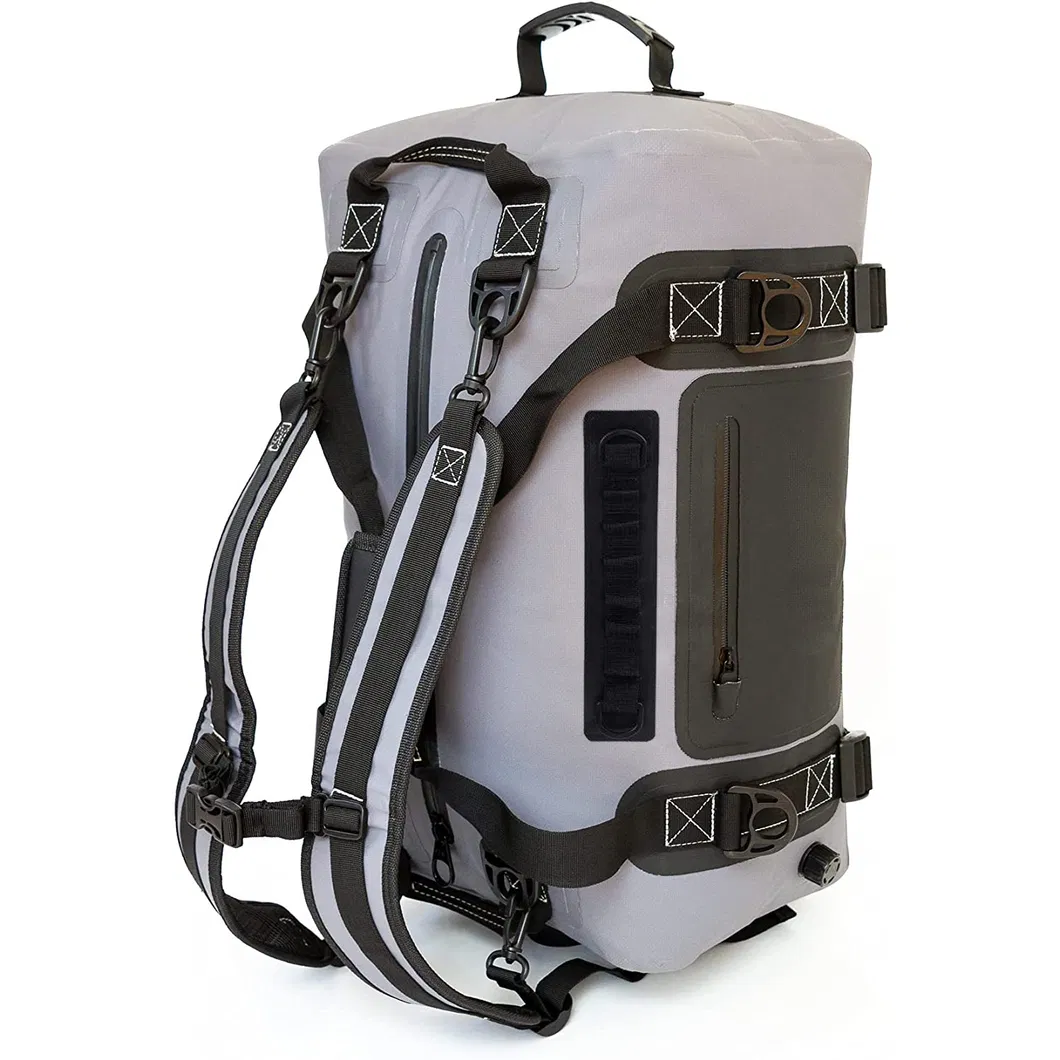 Leyi Outdoor Waterproof Backpack TPU PVC Shoulder Tote Travel Duffel Bag
