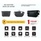 Leyi Men Phone Pouch Camping Hunting Tactical Waist Bag, Tactical Hiking Men Backpack Crossbody Chest Bag