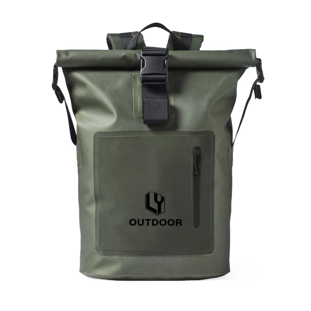 Leyi Custom Hiking 120L Camping Bag, Large Capacity Durable Outdoor Leather Backpack, Dry Bag Backpack Waterproof