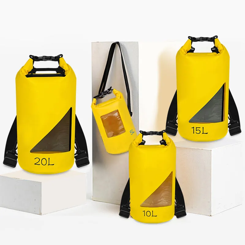 Leyi Good Quality Waterproof Roll Top Backpack Camping Backpack Waterproof Waterproof Cell Phone Bags