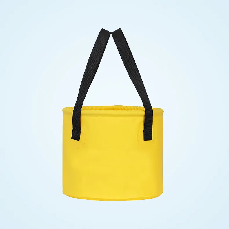 OEM Multifunctional Collapsible Bucket Water Container Outdoor Waterproof Camping Folding Fishing Bucket with Handle