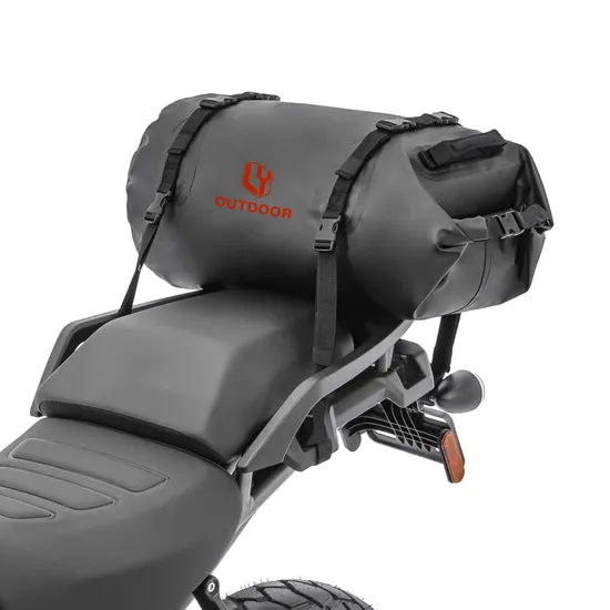 30L 50L Top Sell Motorcycle Travel PVC Tarpaulin Waterproof Roll Dry Bag Duffel Bag Motor Seat Tail Bag