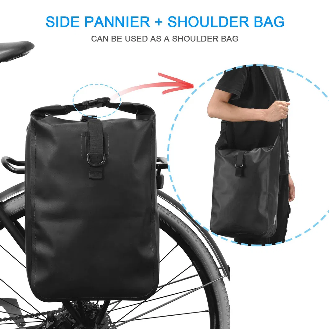 Multifunctional Cycling Bicycle Bike Rear Seat Trunk Bag Large Capacity Outdoor Sports Pouch Rack Panniers Reflective Rear Bag