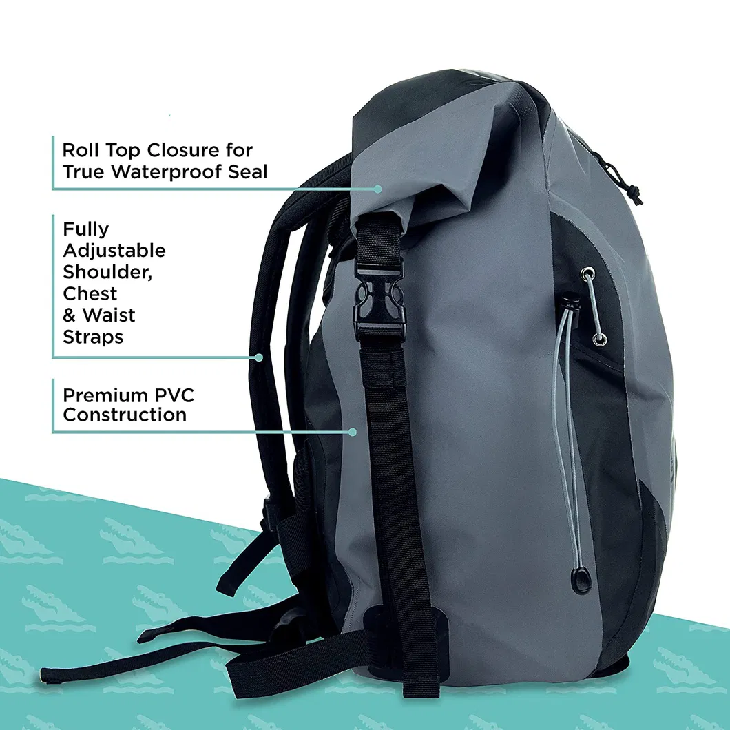 Leyi PVC Waterproof Dry Bag Hiking Backpack College High School Laptop Outdoor Travel Backpack Computer Bag Laptop