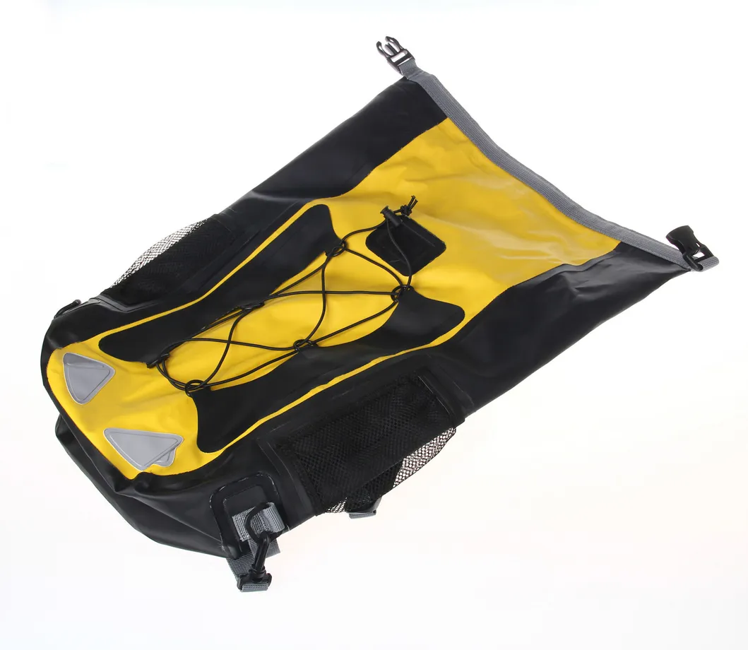 OEM ODM 30L Motorcycle Waterproof Backpack 100% Waterproof Roll Top Bag Backpack Dry Bag for Hiking Camping Outdoor