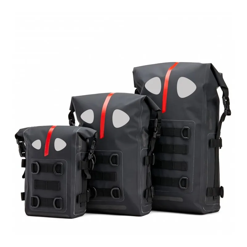 Leyi High Quality Dry Backpack Bag for Motorcycle Leather Motorcycle Tail Bag Motorcycle Saddle Bags Waterproof
