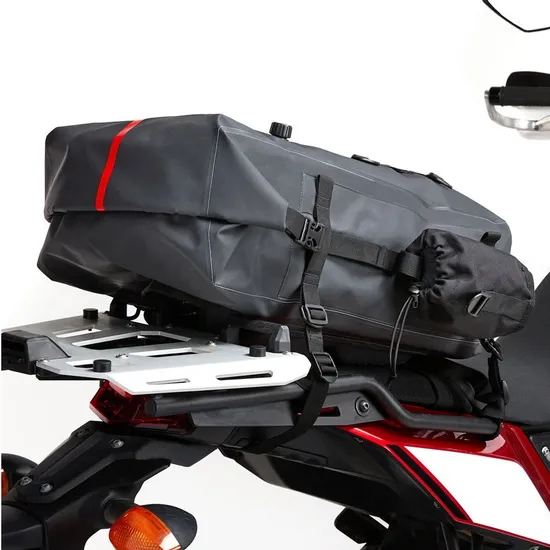 Leyi High Quality Dry Backpack Bag for Motorcycle Leather Motorcycle Tail Bag Motorcycle Saddle Bags Waterproof